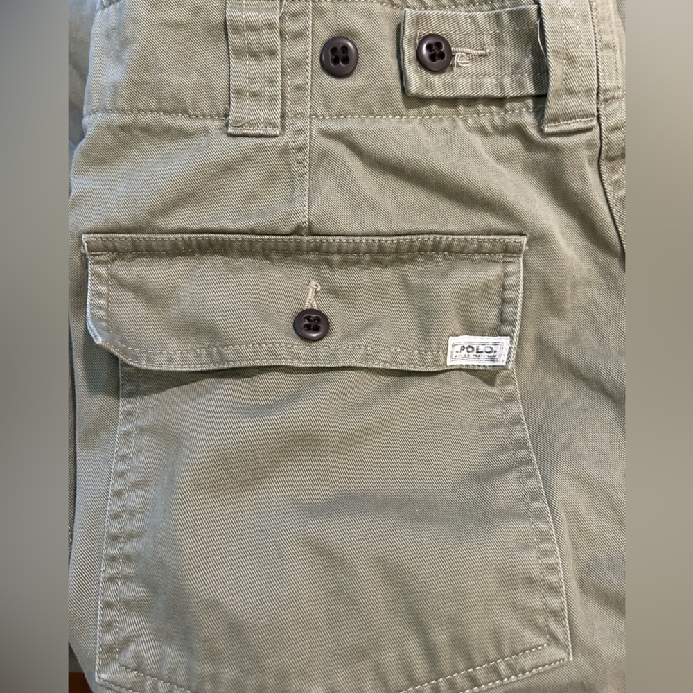 Polo Ralph Lauren Army Green Cotton Utility Pants Size 36